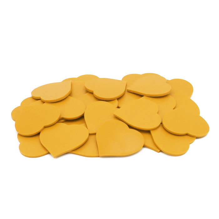 Heart Shaped Tokens 40mm - Yellow