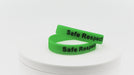 Video of dark green silicone wristbands with black printing