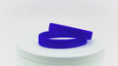 Video of blue silicone wristbands with debossing