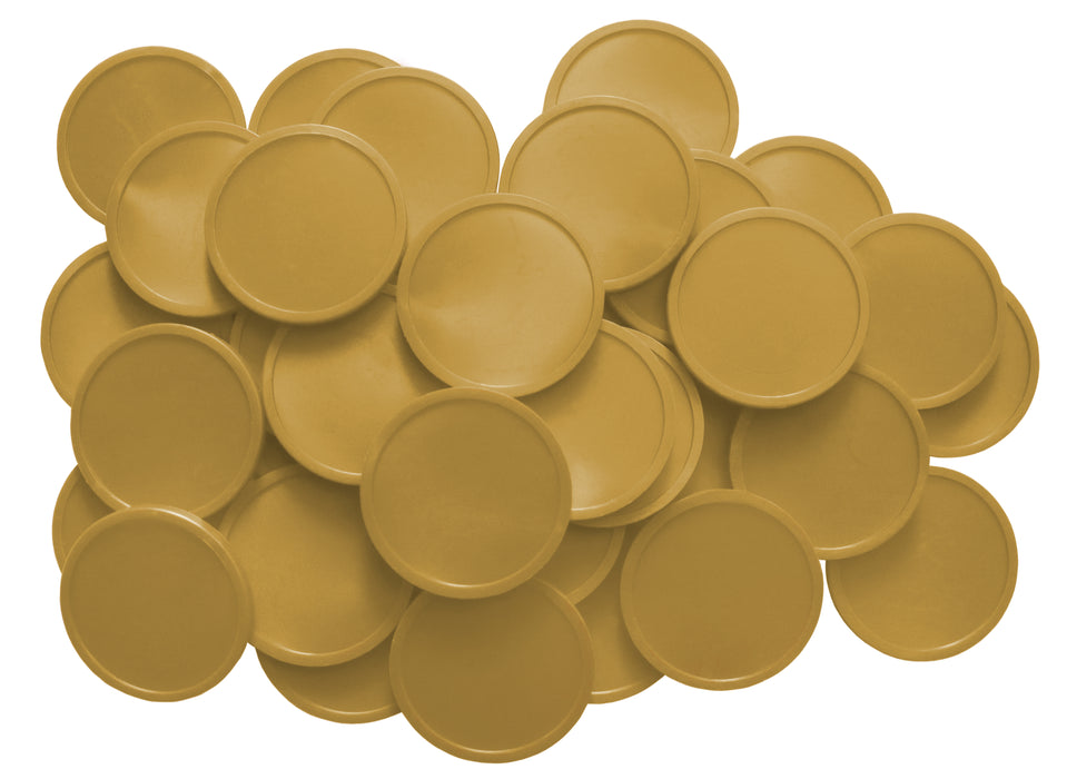 Gold Plain Event Plastic Tokens