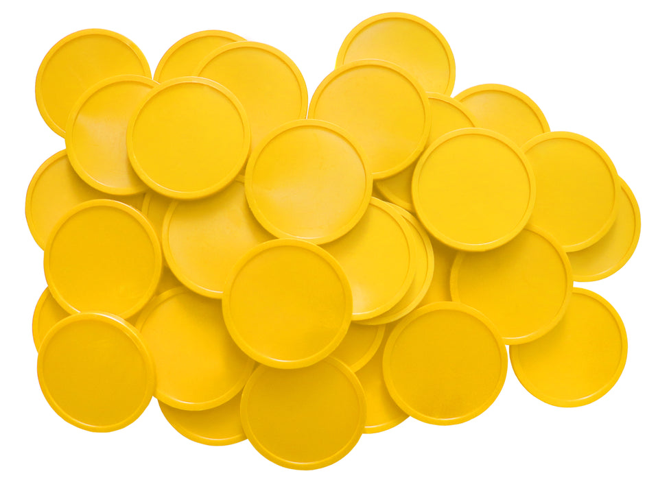 Yellow Plain Event Plastic Tokens